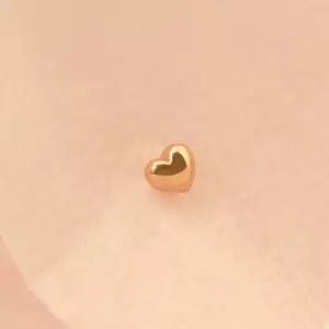 14K 골드필드 핀 통통 하트 피어싱