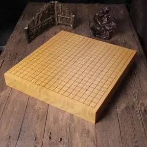 비자나무 원목 바둑판 오목 세트 전통 기원 좌식 바둑 오목판