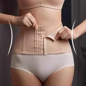 메쉬 허리 코르셋 슬림 라인 3단 코르셋 군살 커버 nwb1+7jcl