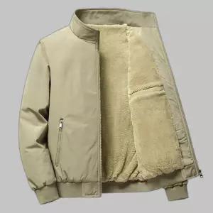 남성 3컬러 스탠드핏 카라 캐주얼 코튼자켓 기모 겨울