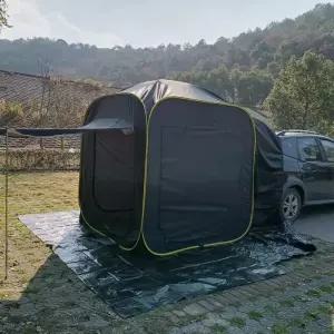 블랙 캠 qm6 차박텐트 쉘터 도킹텐트 suv 차박 원터치