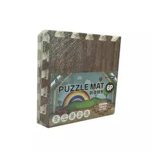 육아 맑은하루 퍼즐매트 나무무늬(다크)6P