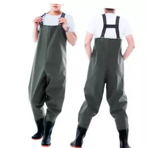 전신방수복 일체형 전신 멜빵 방수 장화 작업복 낚시 농업 방수복