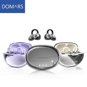 도마스 AI 번역 이어클립 무선 이어폰 블루투스 오픈형 헤드폰 클립온 스포츠 이어버드 IPX5 방수 AI-베이