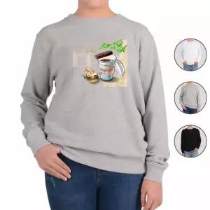 맨투맨 전색상 커피 수채화 노천카페 r 디자인티셔츠 KkD7+1SxT