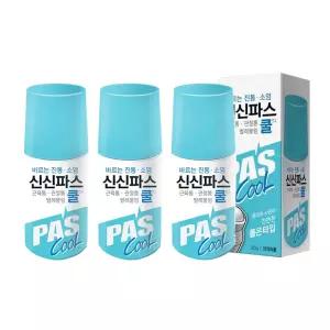 신신파스 타입 쿨 연고 바르는 롤온 60g 3개