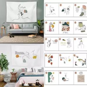 키밍 화이트 태피스트리 벽장식 인테리어 거실벽 카페 감성디자인