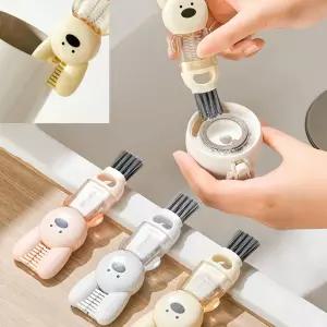 4 in 1 토끼 텀블러 세척솔 틈새 브러쉬 청소솔 틈새솔 주방 세척 솔 물병 젖병 컵 병 보온병