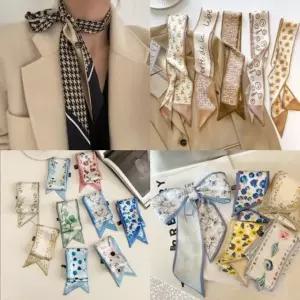 손수건마니아 실크 스카프 반다나 밴드 종 헤어악세사리 머플러 헤어 hso6+7HtP