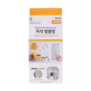 자석방충망 현관형 아이보리 압정 포함 1.2m x 2.1m 모기 해충 차단바람막이 창틀 창문 방풍 틈이 문풍지