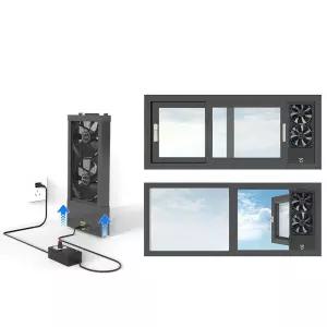 창문 무타공 배기 팬 창호 환풍기 조절 환기 화분 다용도 선풍기 에어 커튼 쿨링