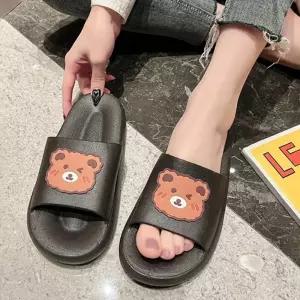 곰돌이 캐릭터 EVA 슬리퍼 발편한 실내화 학교 사무실 초등학교 실내화