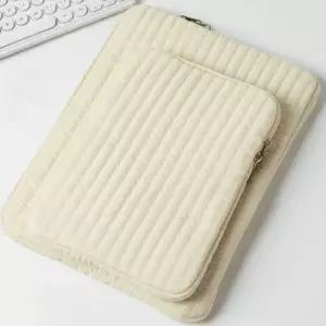 랩탑 파우치 15인치 13인치 태블릿 노트북 파우치 케이스 스크래치방지 폴리에스터 아이패드 누빔 충격