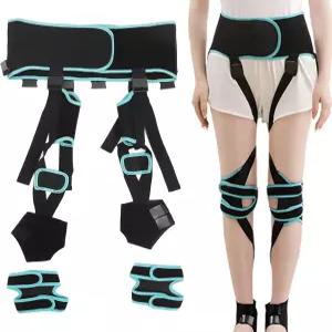 다리 교정 스트랩 고탄성 O형 붕대 자세 교정기 보조 발 벨트(M(51.2-59.1인치)