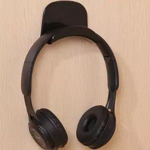 책상 헤드셋 걸이 블랙 부착식 헤드폰 거치대 해드폰거치대 헤드셋거치