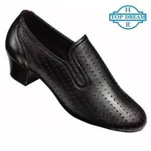 탑드림 여성 연습용 댄스화 3004 (검정색가죽) 라틴 연습화 라인 사교 째즈 탱고 살사 왈츠 방송