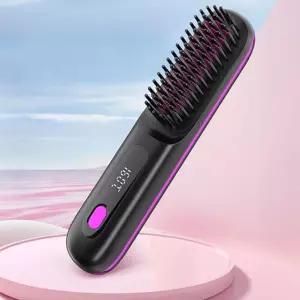 무선온도조절 매직콤보 브러쉬 고데기세트 파우치포함