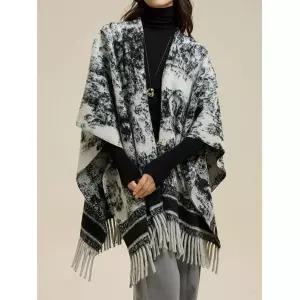 모리스커밍홈 에스닉 수채화패턴 수술 숄_M2412AC601D 1148864