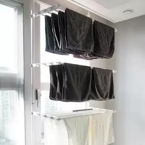 빨래건조대 미니 수건 무타공빨래 건조대 이불건조대 튼튼한 빨래 대형 걸이 원룸 접이식 소형 신생아