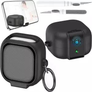 잠금 휴대폰 스탠드가 있는 삼성 갤럭시 버즈 4/4 프로 케이스 커버 전신 충격 방지 보호 청소 키트가 남성