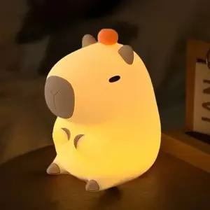 카피바라 실리콘 무드등 캐릭터 취침등 수유등 인테리어 조명 D1-106593