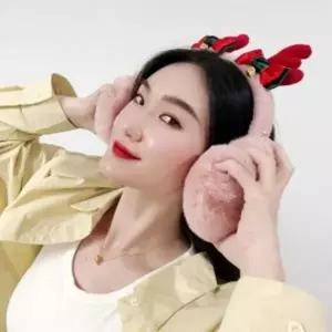 털 귀덮개 방한 귀도리 방울 루돌프 귀마개