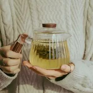 귀여운 미니 내열유리 티포트 주전자 500ml