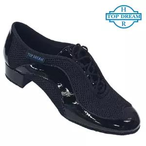 탑드림 여성 연습용 댄스화 9020 선수용 (검정크링크+에어망사) 라틴 연습화 라인 사교 째즈 탱고 살사 왈츠 방송