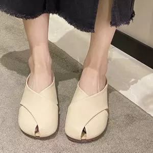 여자 봄 여름 출근 룩 직장인 블로퍼 뮬 슬리퍼 코디 우리집소싱