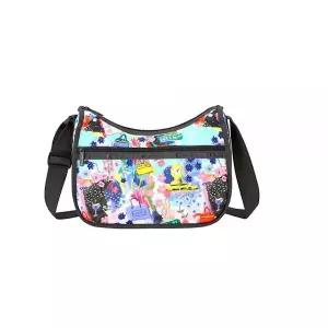 레스포색 LeSportsac Painterly Spring 클래식 호보 크로스바디 백 + 화장품 가방 스타일 7520/컬러 G933 L