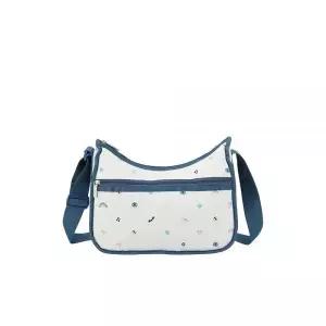레스포색 LeSportsac Daydream 자수 클래식 호보 크로스바디 백 + 화장품 가방 스타일 7520/색상 E885 독특