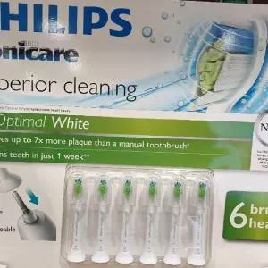 필립스 소닉케어 전동칫솔모 옵티멀 화이트6P HX6066/71(SH)