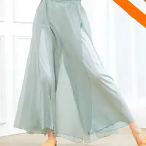 쉬폰 치마바지 통넓은 팬츠 슬릿 입시용 연습복 무용