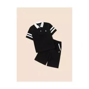 빈폴 키즈 피케 카라 반팔  반바지 2PCS 상하세트 블랙 BI5742U045 400621