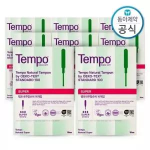 템포 내추럴 유기농 순면 탐폰 슈퍼 16P 8개