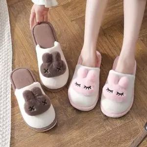 만화 토끼 실내화 슬리퍼 DS 9016 거실 겨울 털슬리퍼-WFHSXBA