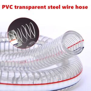 투명 소프트 PVC 배관 호스   워터 펌프  유연한 튜브 오일 스틸 와이어 플라스틱 파이프  ID.10 ~ 38mm  1