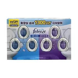 [셀러허브 생활리빙]페브리즈 화장실용 비치형 방향제 6.3ml x 6개 코 스트코 욕실 옷방 실내 냄새제거(SH