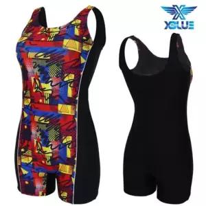 XBLUE 여자 아쿠아로빅 1부 반전신 수영복 K354820