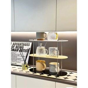 주방 수납 선반 물빠짐 주방정리용품 양념 커피잔 4종 무타공 옐로우 식탁정리함 씽크대