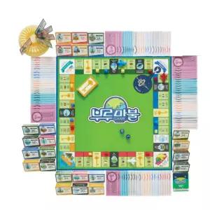 어린이 완구 부루마블놀이 플라스틱 종이 테이블놀이 테이블게임 건물짓기