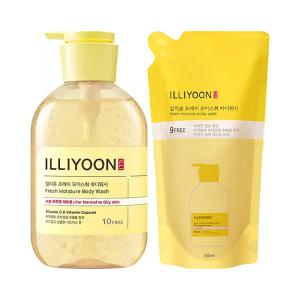 일리윤 프레쉬모이스춰 바디워시 650ml, 1개 + 리필 500ml, 1개