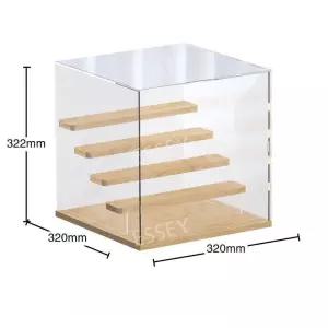 피규어장 아크릴 계단식 진열대 투명 미니어쳐 케이스
