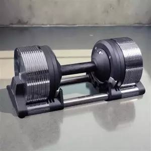 원 퀵 덤벨 무게 조절 퀵블럭 홈짐 헬스장용 조립식 고중량 아령 세트 크롬 도금