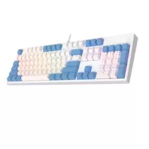 COX 104키 RGB 키보드 핫스왑 방수 게이밍 블루 적축 BNS