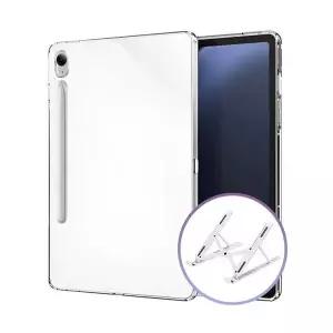 갤럭시탭S10 655ZJC41 플러스 투명 젤리 케이스+접이식 거치대