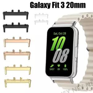 호환   핏 3 커넥터 스트랩 시계 밴드 팔찌용 2개 메탈 어댑터 아연 합금 스틸 핏3 20mm 밴드 폭