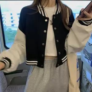 [짝꿍닷컴] 데일리 야구점퍼 여성 세미크롭 바시티점퍼 LK-J010