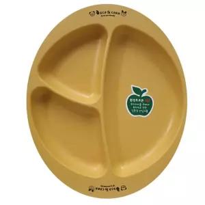 에코인콘 옥수수 간식 접시 원형 아동 컵 쥬니어 유아 양손 그릇 집 스프 가정용 유치원 식판 국