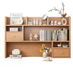 책상위 책장 수납장 선반 원목 책상정리 2단 3단 학생